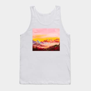 Foggy morning in Pyrenees Tank Top